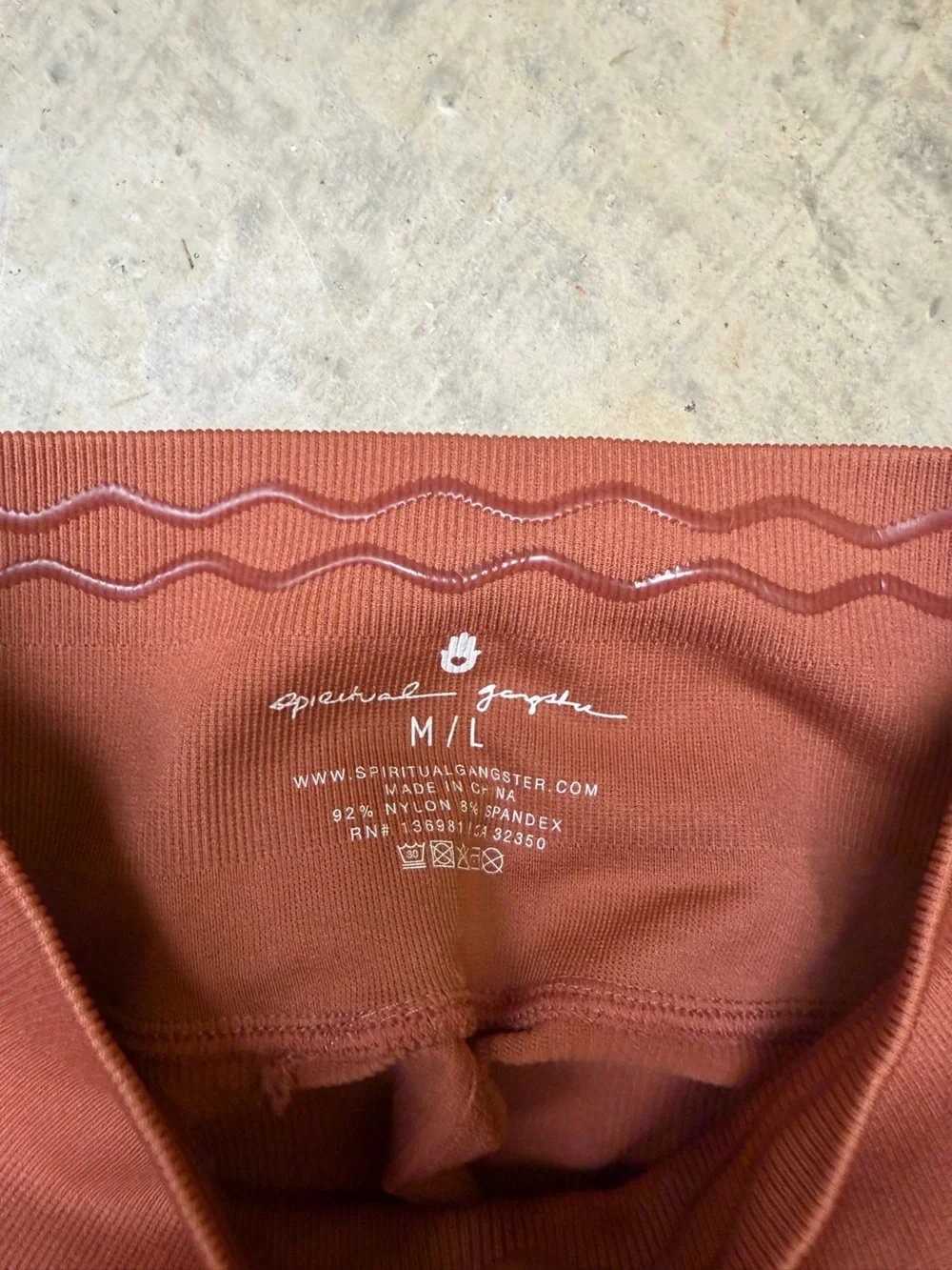 Spiritual Gangster Rust Brown High-Waist Leggings